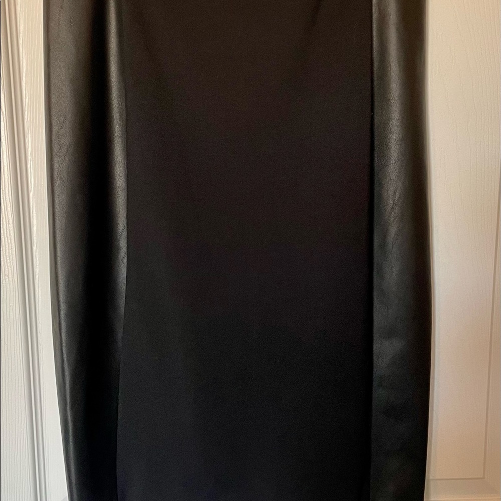 Michael Kors Vegan Leather Panel/Pencil Skirt image 4